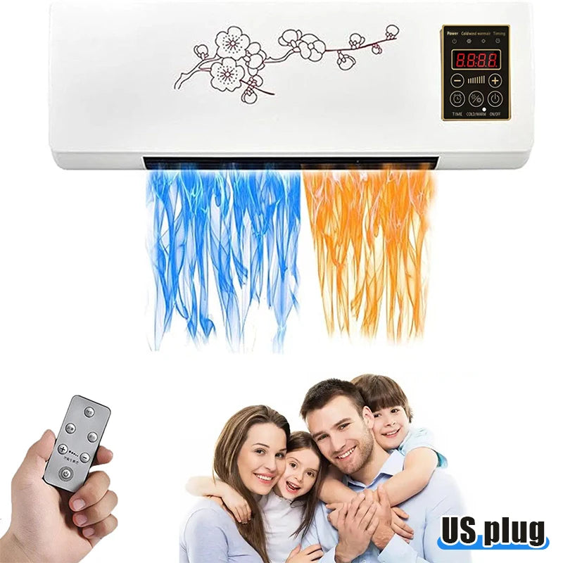 EasyCool All-Season Compact Air Conditioner & Heater — Plug & Play, Wall-Mount, Portable, and Travel-Friendly, No Complicated Setup! - US2