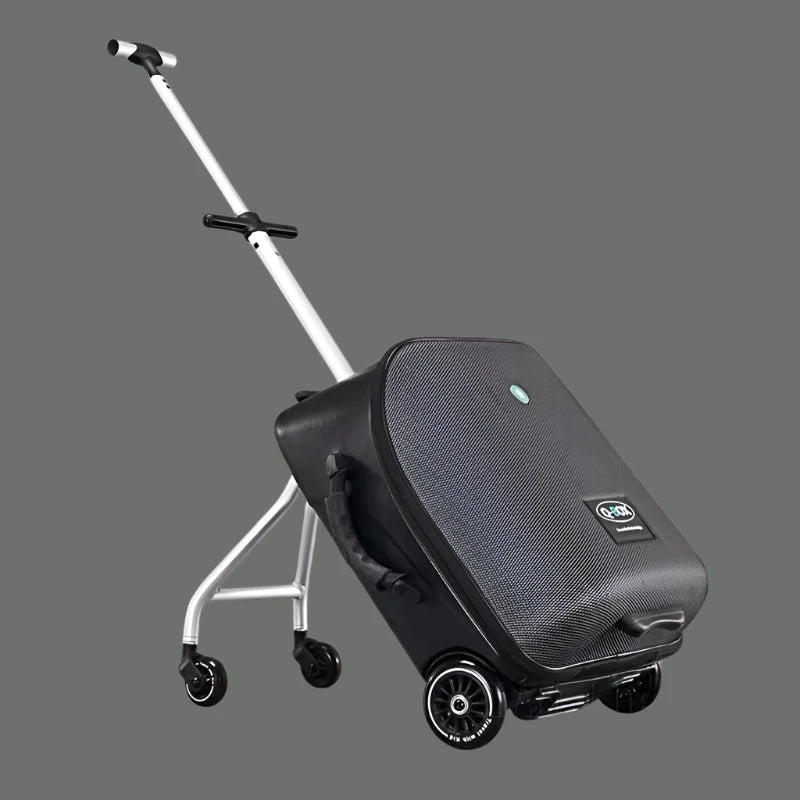 Glide & Go Stroller-Suitcase without Safety Rail (Blue)