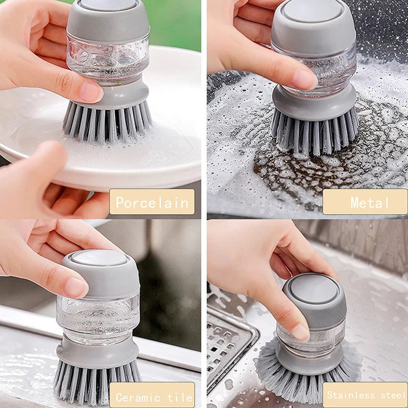 Dish brush with soap dispenser| chelseacharm.com