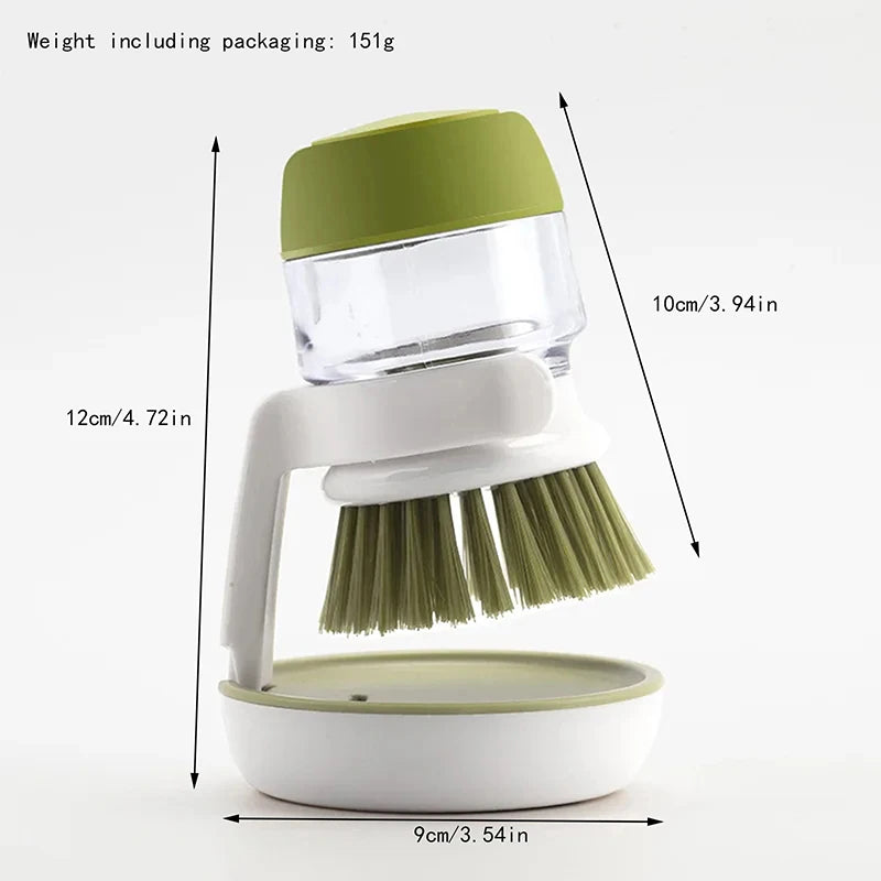 Dish brush with soap dispenser| chelseacharm.com