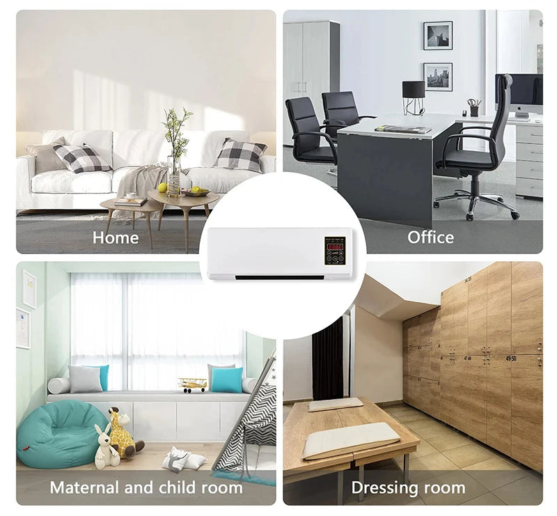 EasyCool All-Season Compact Air Conditioner & Heater — Plug & Play, Wall-Mount, Portable, and Travel-Friendly, No Complicated Setup!