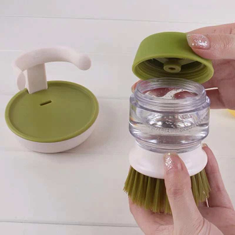 Dish brush with soap dispenser| chelseacharm.com