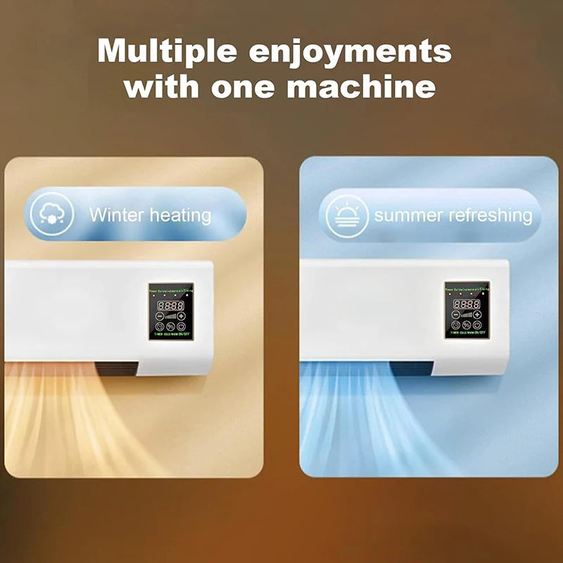 EasyCool All-Season Compact Air Conditioner & Heater — Plug & Play, Wall-Mount, Portable, and Travel-Friendly, No Complicated Setup! - US1