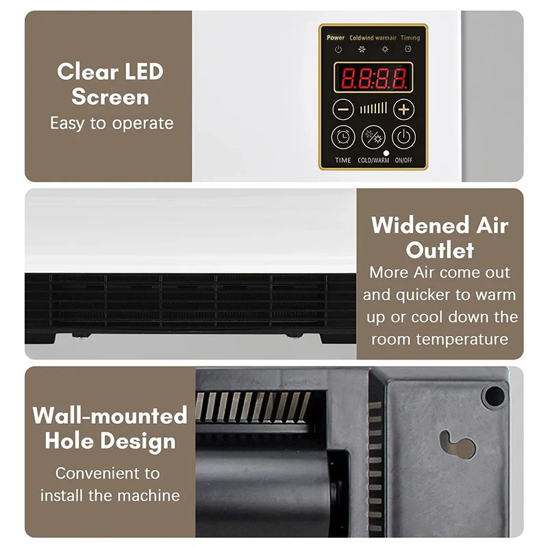 Easycool EasyCool All-Season Compact Air Conditioner & Heater — Plug & Play, Wa ...