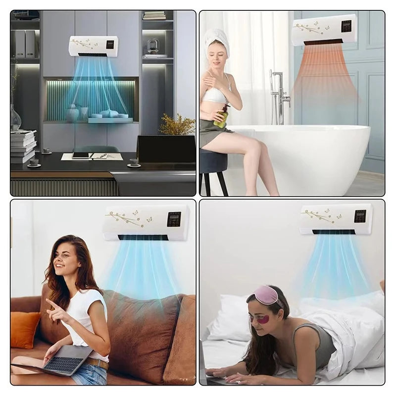 EasyCool All-Season Compact Air Conditioner & Heater — Plug & Play, Wall-Mount, Portable, and Travel-Friendly, No Complicated Setup!