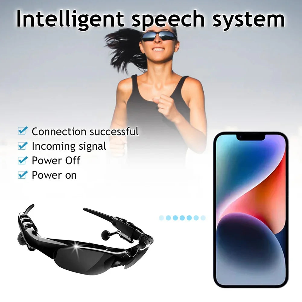 Smart Bluetooth Audio Glasses - Blue Frame