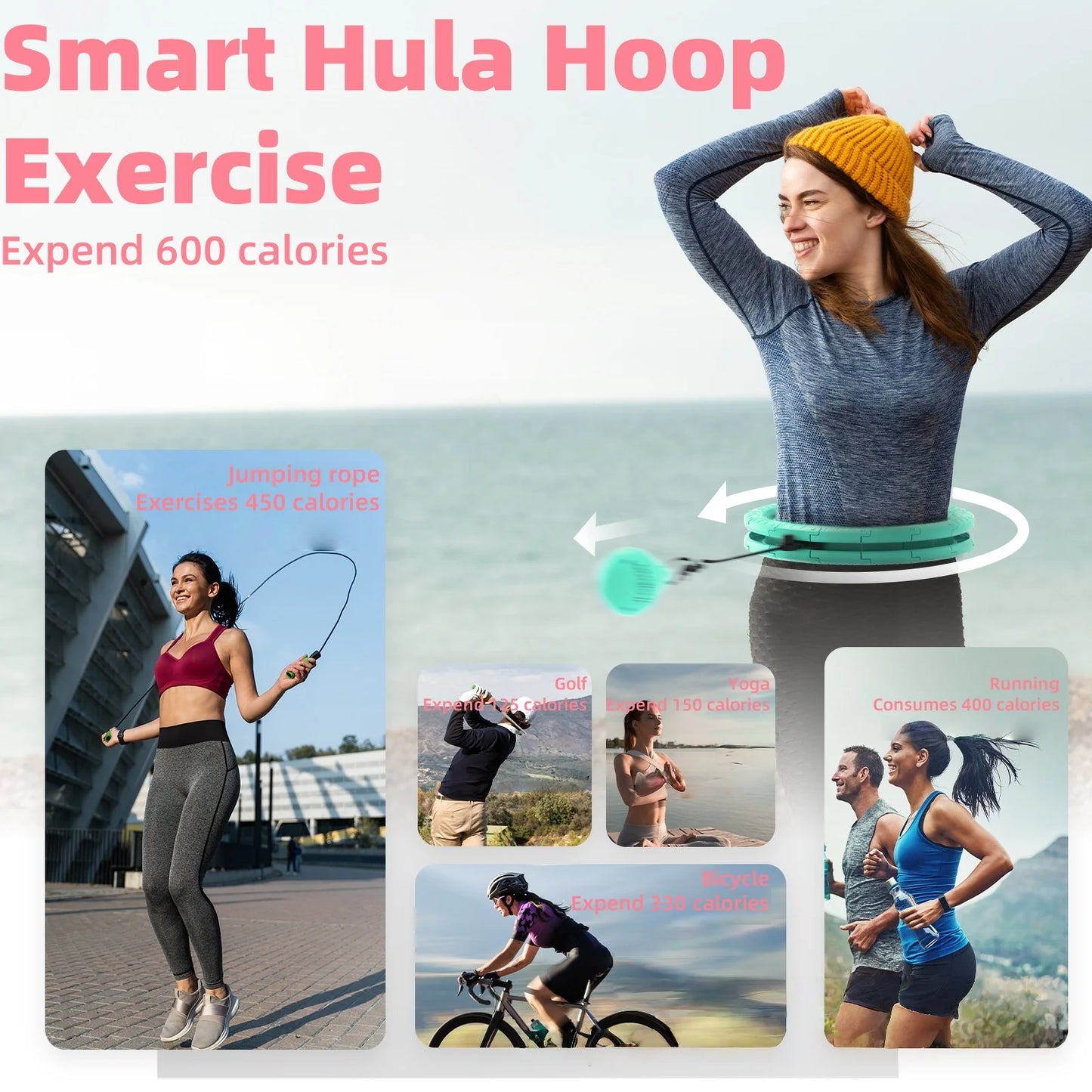 WaistShaper 360 Adjustable Weighted Fitness Hoop